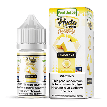 Pod Juice Hyde Salt Series E-Liquid 30mL (Salt Nic) | Lemon Bar with packaging