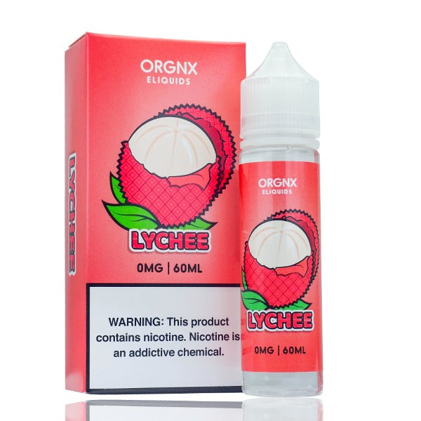 ORGNX Series E-Liquid 60mL (Freebase) | Lychee with packaging