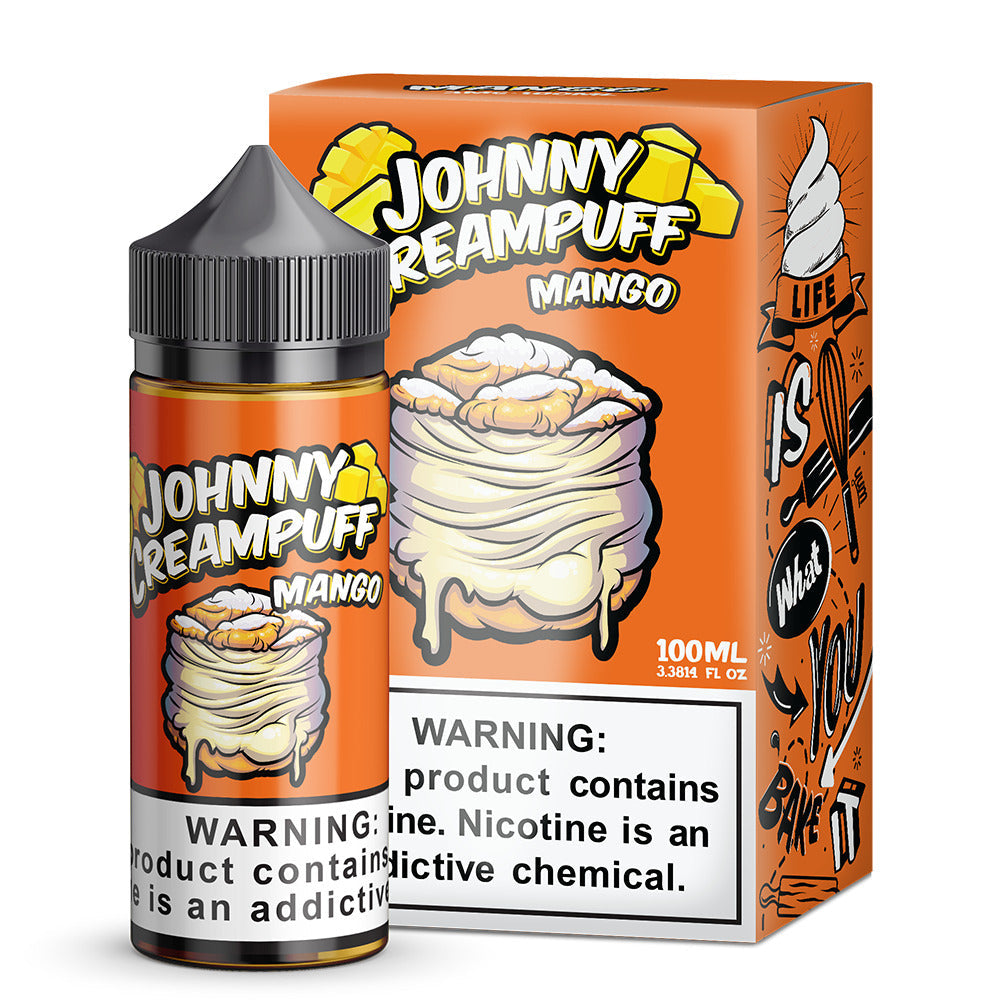 Tinted Brew Johnny Creampuff TFN Series E-Liquid 100mL | Mango with packaging