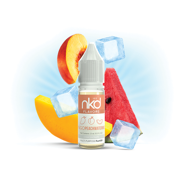 NKD Flavor Concentrate 15mL Mango Peach Watermelon Ice bottle