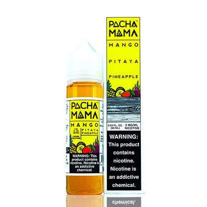 Pachamama TFN Series E-Liquid 60mL (Freebase) | Mango Pitaya Pineapple with packaging