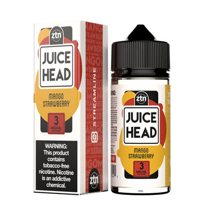 Juice Head Series E-Liquid 3mg | 100mL (Freebase) Mango Strawberry with Packaging