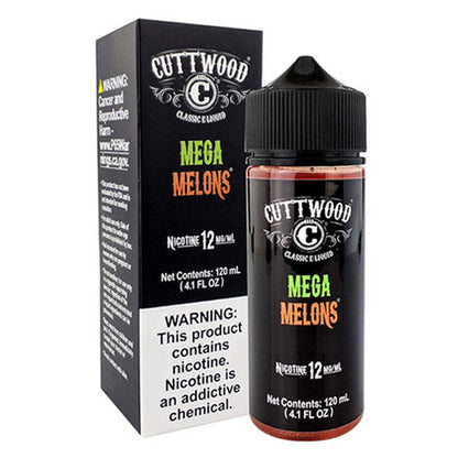 Cuttwood Series E-Liquid 120m Mega melons with packaging