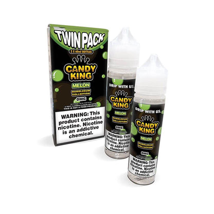 Candy King Bubblegum Series E-Liquid 120mL (Freebase) | Melon with packaging