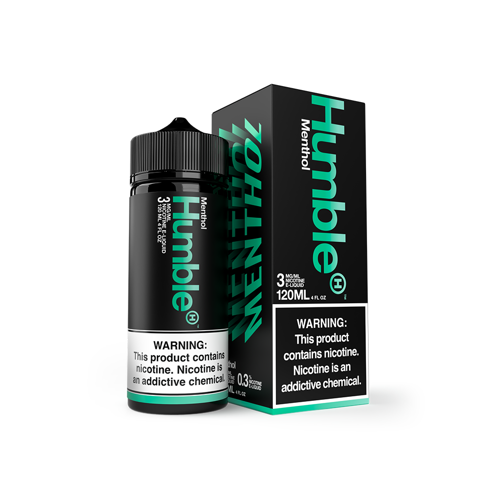 Humble TFN Series E-Liquid 120 mL Freebase Menthol with packaging