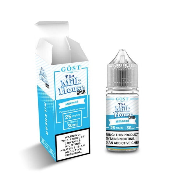 The Milk House Salt Series E-Liquid 30mL (Salt Nic) | 25mg Milk Head with packaging
