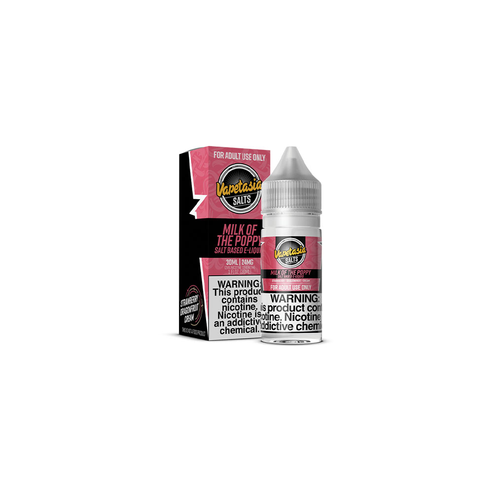 Vapetasia Salt Series E-Liquid 30mL | Milk of the Poppy with Packaging