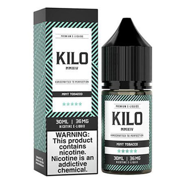 Kilo Salt Series E-Liquid 30mL Mint Tobacco with packaging