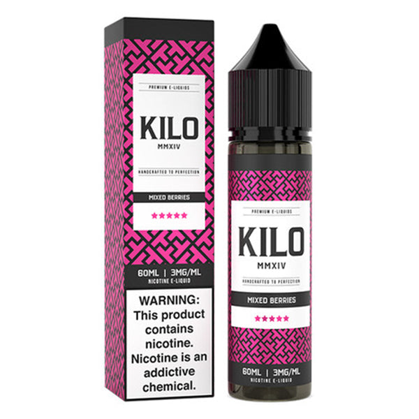 Kilo Series E-Liquid 60mL Mixed Berries with packaging