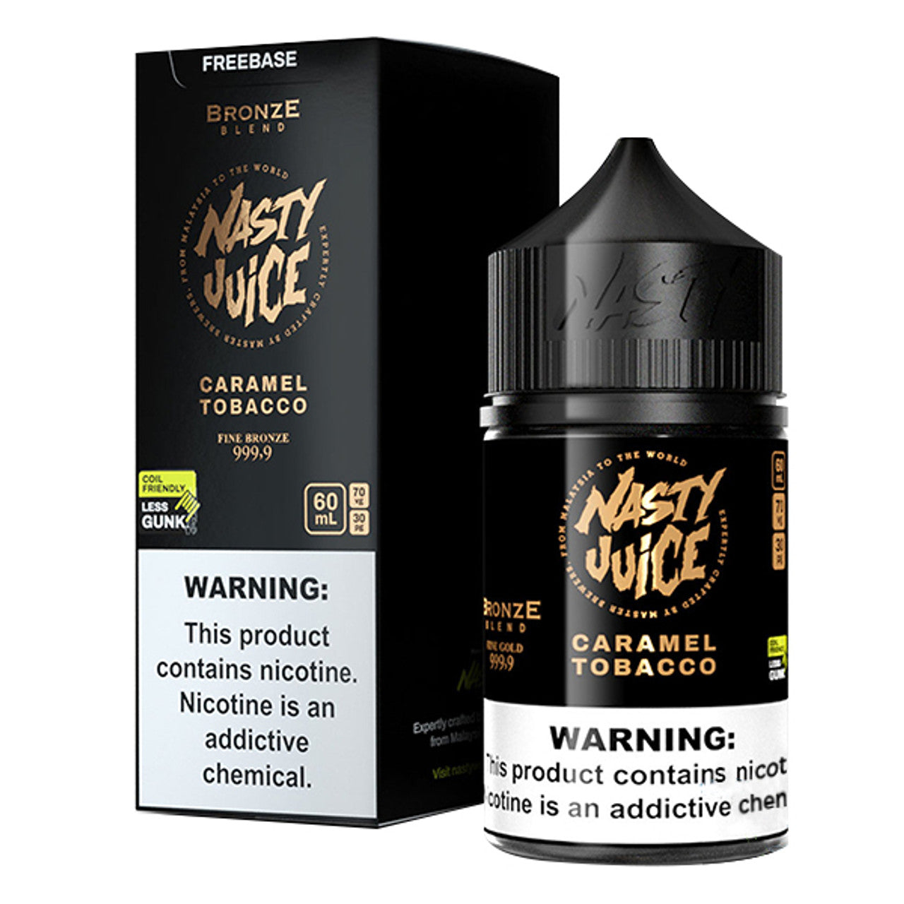 Nasty Juice E-Liquid 60mL Freebase Bronze Blend with Packaging