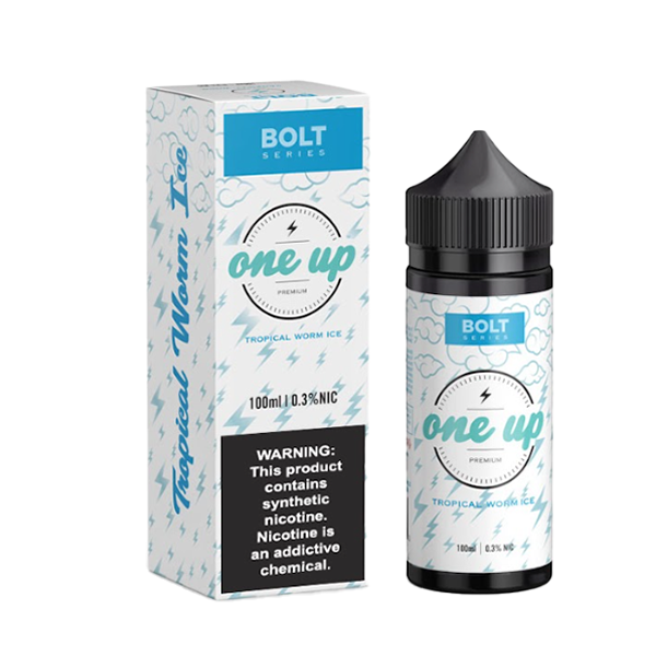 One Up TFN E-Liquid 100mL (Freebase) | Tropical Worm Ice With packaging