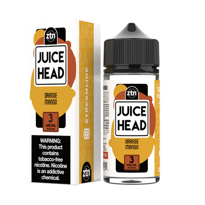 Juice Head Series E-Liquid 3mg | 100mL (Freebase) Orange Mango with Packaging