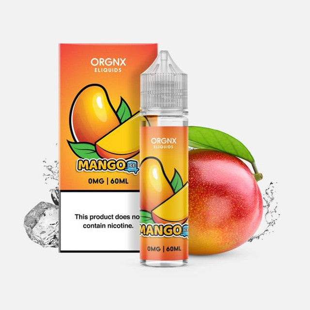 ORGNX Series E-Liquid 60mL (Freebase) | Mango Ice with packaging