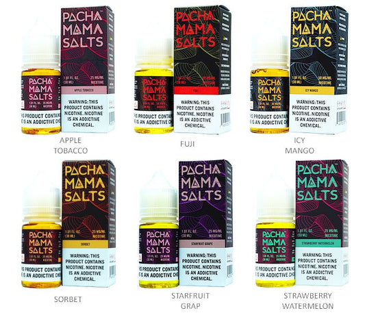 Pachamama TFN Salt Series E-Liquid 30mL (Salt Nic) | Group Photo