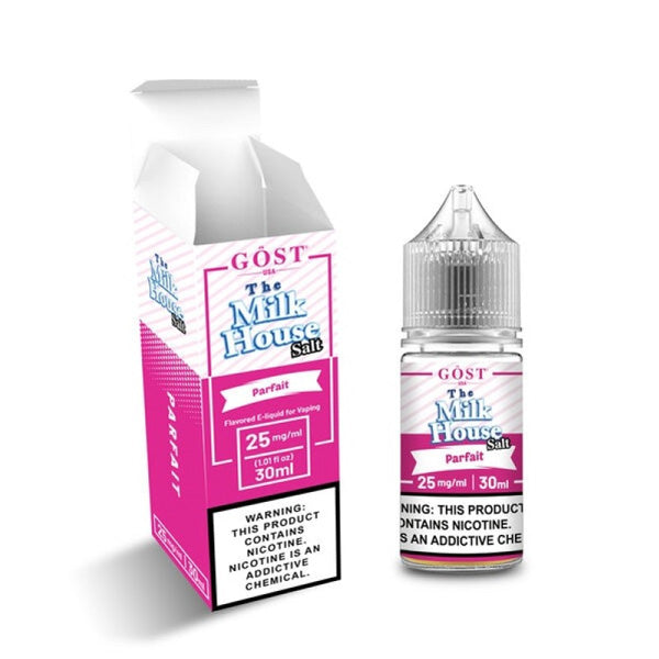 The Milk House Salt Series E-Liquid 30mL (Salt Nic) | 25mg Parfait with packaging