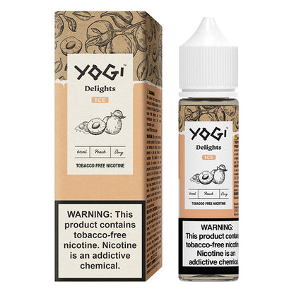 Yogi Delights TFN Series E-Liquid 60mL | Peach Ice with Packaging