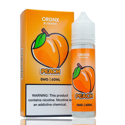 ORGNX Series E-Liquid 60mL (Freebase) | Peach with packaging