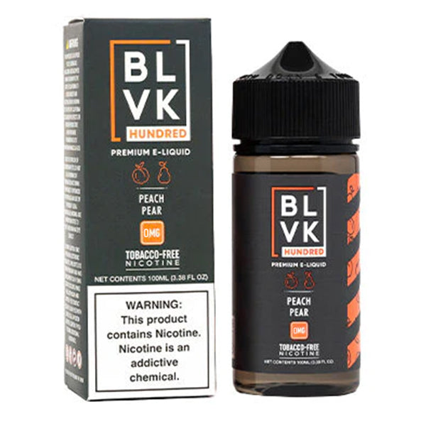 BLVK TFN Series E-Liquid 100mL (Freebase) | 0mg  Peach Pear with packaging