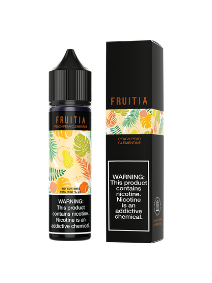 FRUITIA by Fresh Farms E-Liquid 60mL (Freebase) | Peach Pear Clementine with packaging