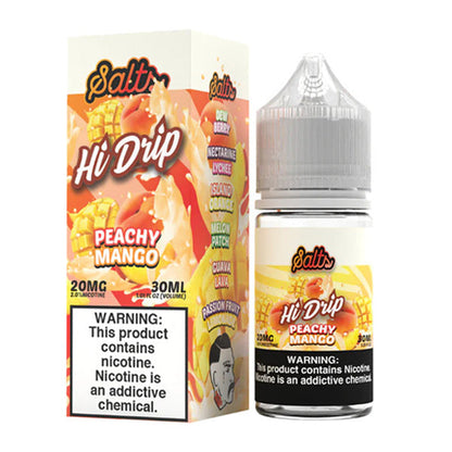 Hi-Drip Salt Series E-Liquid x2-15mL (Salt Nic) | Peachy Mango with packaging