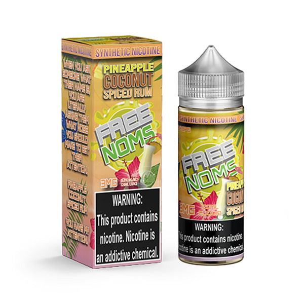 Nomenon and Freenoms Series E-Liquid 120mL (Freebase) | Pineapple Coconut Spiced Rum with packaging