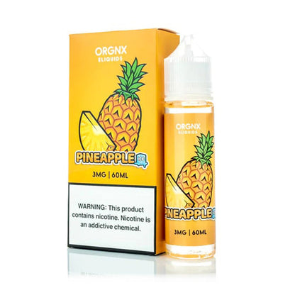 ORGNX Series E-Liquid 60mL (Freebase) | Pineapple Ice with packaging