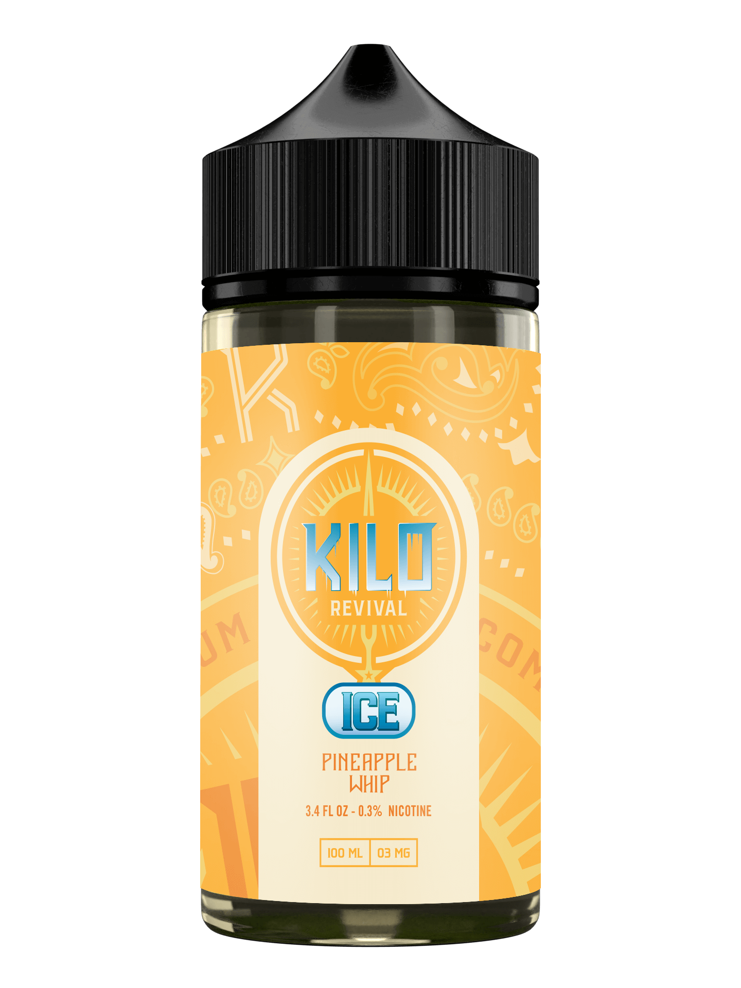 Kilo Revival TFN Series E-Liquid 100mL Pineapple Whip Ice Bottle