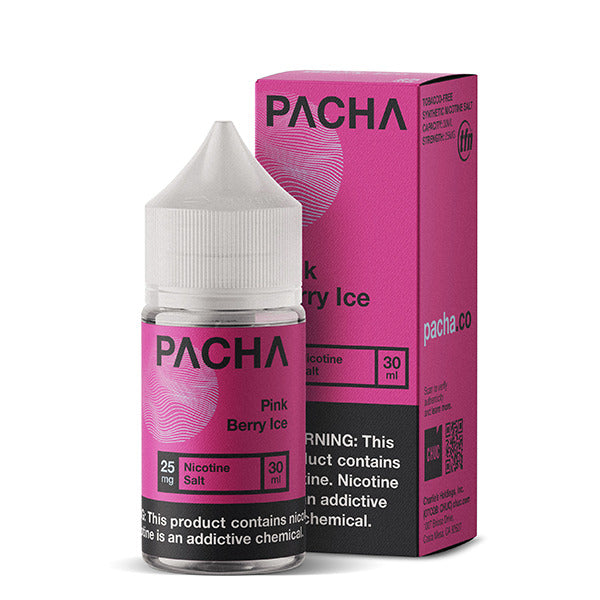 Pachamama TFN Salt Series E-Liquid 30mL (Salt Nic) | Pink Berry Ice with packaging