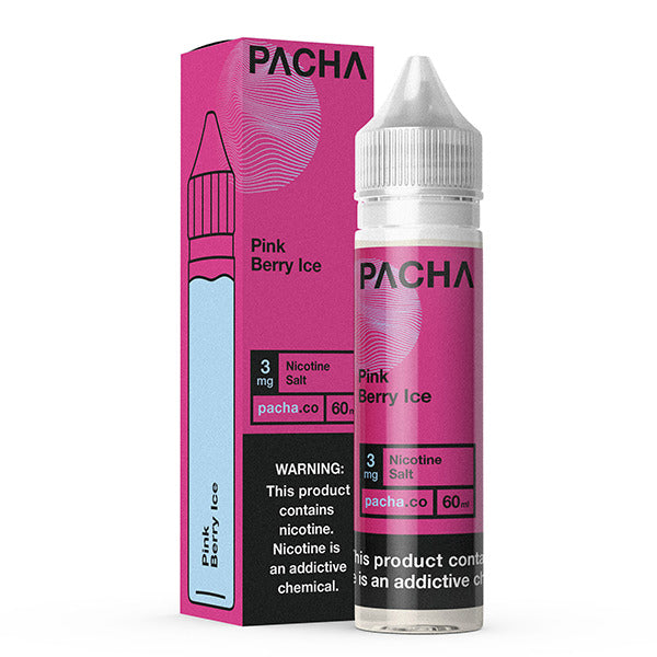 Pachamama TFN Series E-Liquid 60mL (Freebase) | Pink Berry Ice with packaging