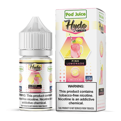 Pod Juice Hyde Salt Series E-Liquid 30mL (Salt Nic) | Pink Lemonade with packaging
