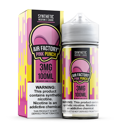 Air Factory TFN Series E-Liquid 100mL (Freebase) | Pink Punch with packaging