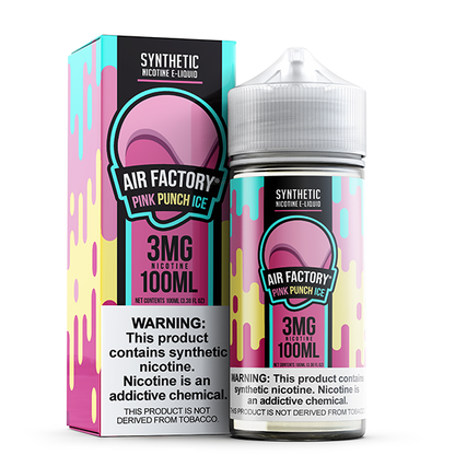 Air Factory TFN Series E-Liquid 100mL (Freebase) | Pink Punch Ice with packaging