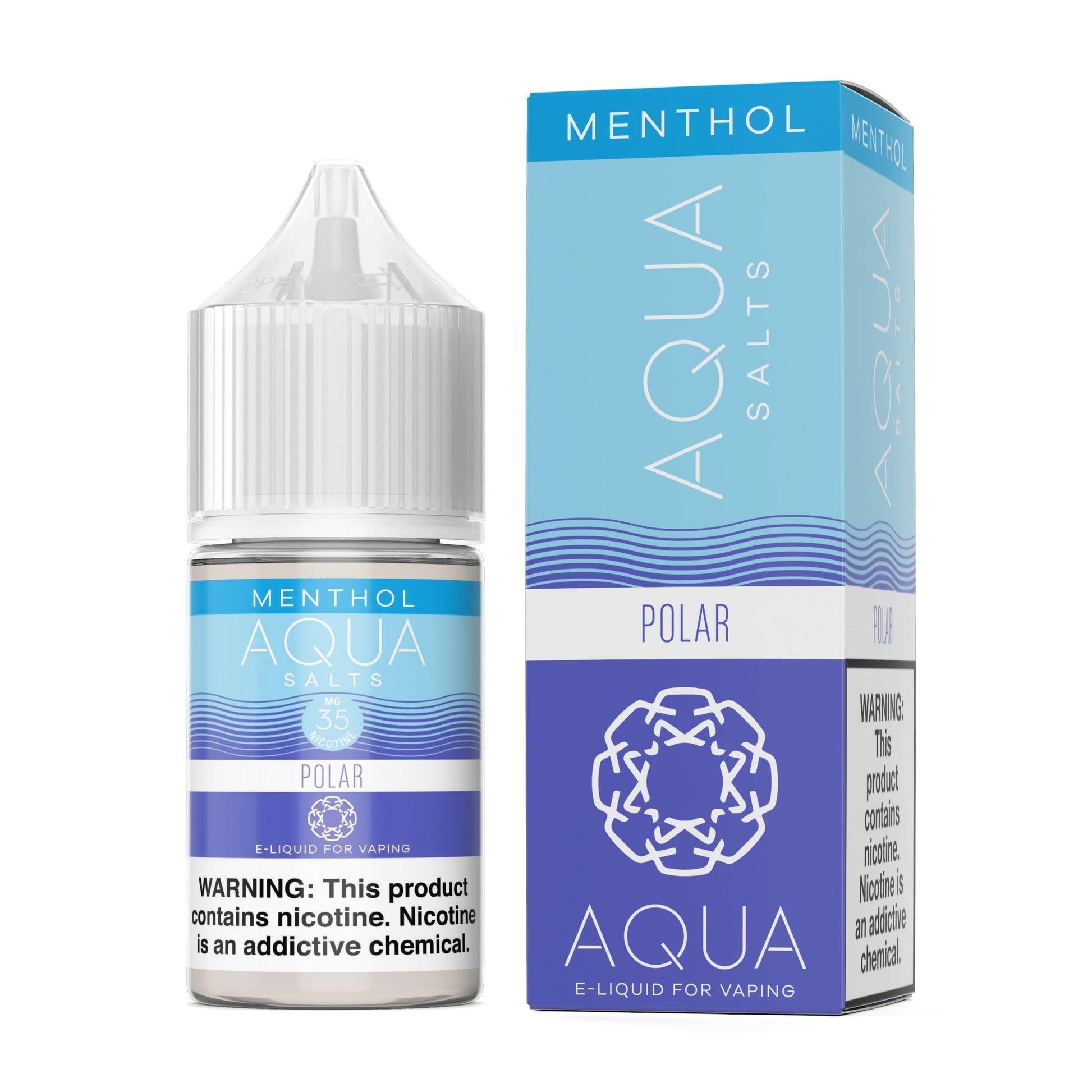 Aqua Salt Series E-Liquid 30mL (Salt Nic) | Polar with packaging