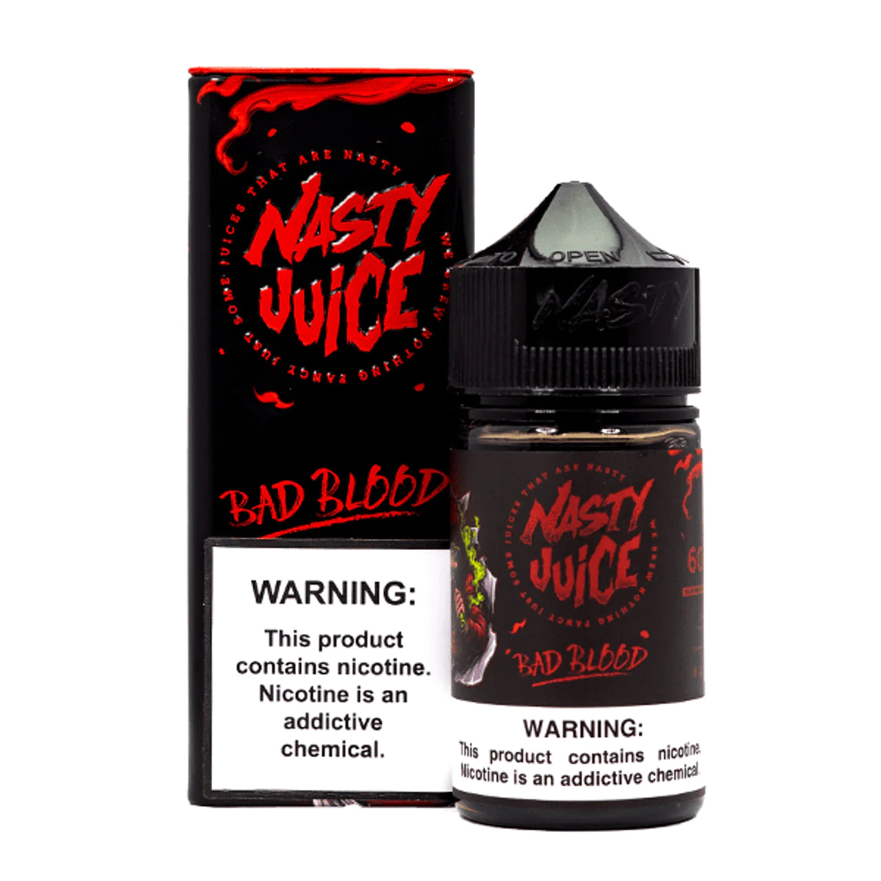 Nasty Juice E-Liquid 60mL (Freebase) | Bad Blood  with Packaging