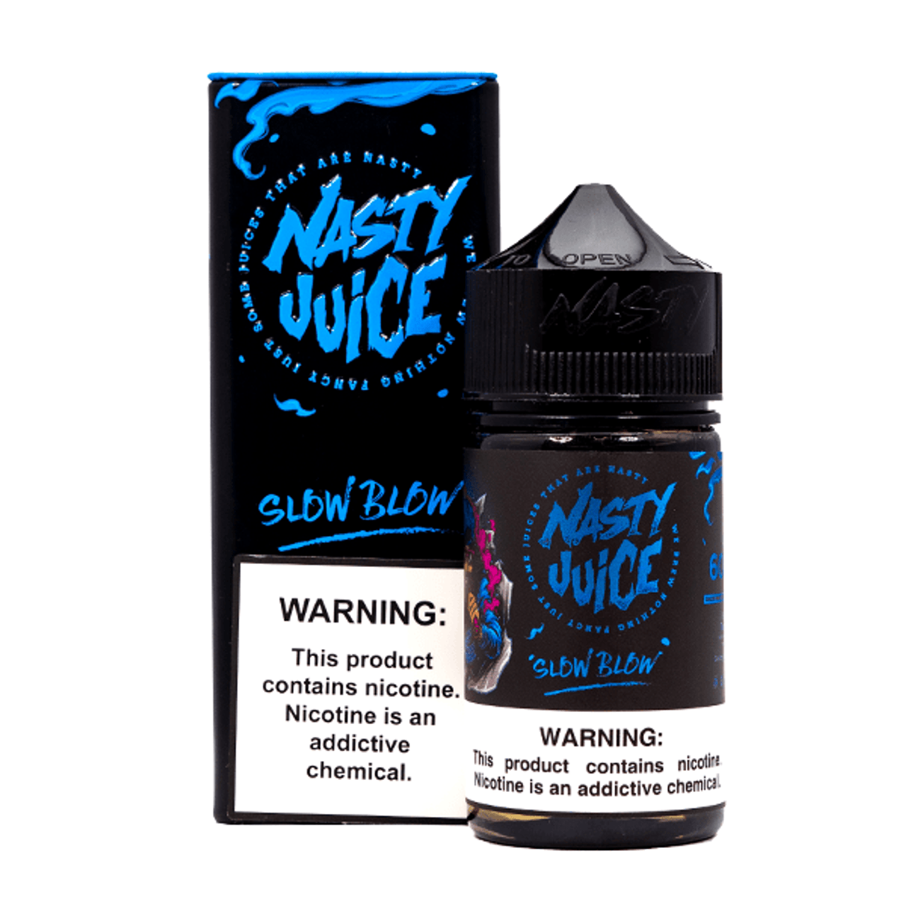 Nasty Juice E-Liquid 60mL Freebase Slow Blow with Packaging