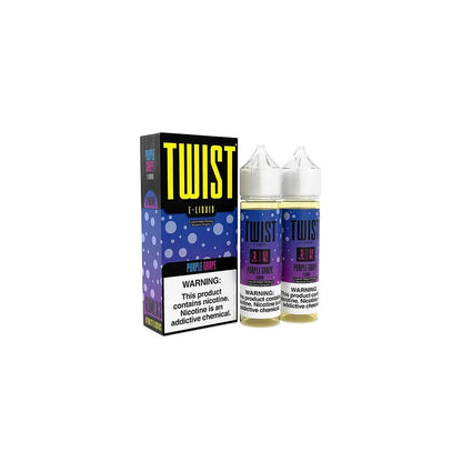 Twist Series E-Liquid 120mL Purple Grape with packaging