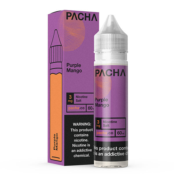 Pachamama TFN Series E-Liquid 60mL (Freebase) | Purple Mango with packaging