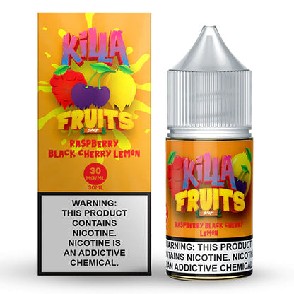 Killa Fruits Max TFN Salt Series E-Liquid 30mL (Salt Nic) | Raspberry Black Cherry Lemon with packaging