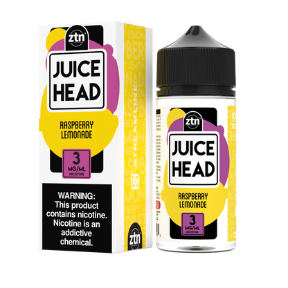 Juice Head Series E-Liquid 3mg | 100mL (Freebase) Raspberry Lemonade with Packaging