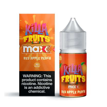 Killa Fruits Max TFN Salt Series E-Liquid 30mL (Salt Nic) | Red Apple Peach with packaging