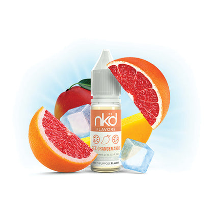 NKD Flavor Concentrate 15mL Red Orange Mango Ice bottle