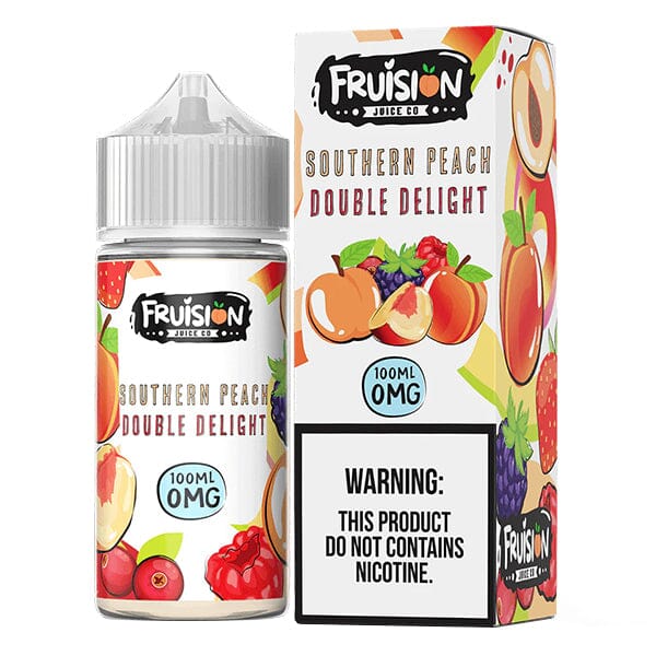 Frusion E-Juice 100mL Freebase | Southern Peach Double Delight with packaging