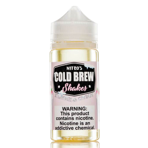 Nitro’s Cold Brew Shakes Series E-Liquid 100mL (Freebase) | Strawberi Cream