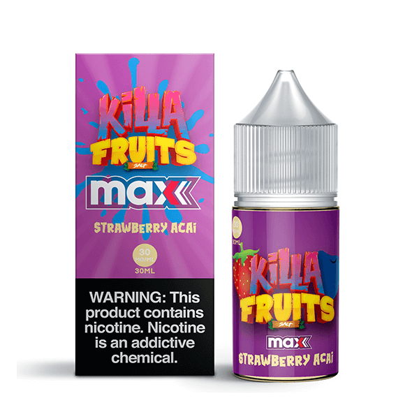 Killa Fruits Max TFN Salt Series E-Liquid 30mL (Salt Nic) | Strawberry Acai with packaging