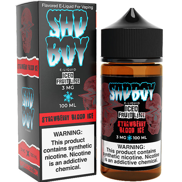 Sadboy Series E-Liquid 100mL | Strawberry Blood Ice with Packaging