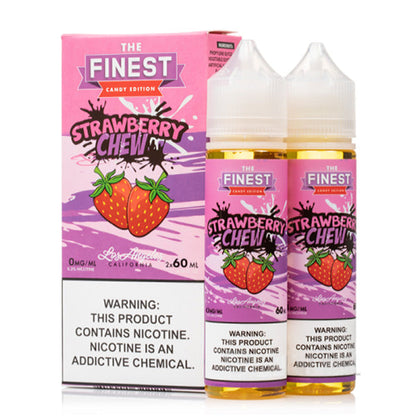 Sweet & Sour Series by Finest E-Liquid x2-60mL Strawberry Chew with packaging