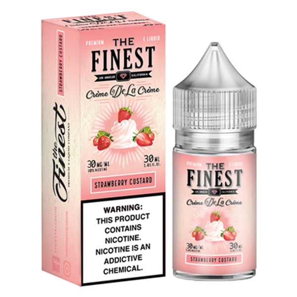 Finest Salt Series E-Liquid 30mL (Salt Nic) | Strawberry Custard with packaging