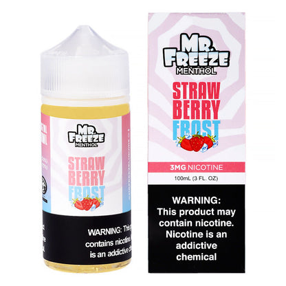 Mr. Freeze TFN Series E-Liquid 100mL (Freebase) | Strawberry Frost with packaging