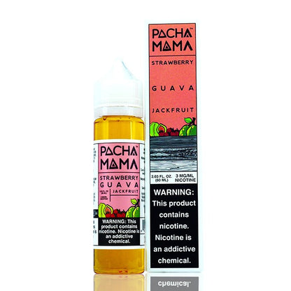 Pachamama TFN Series E-Liquid 60mL (Freebase) | Strawberry Guava Jackfruit with packaging