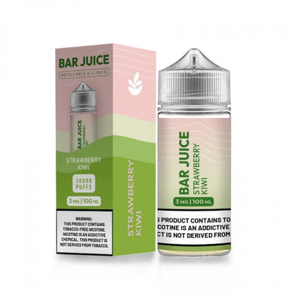 Bar Juice BJ30000 E-Liquid 100mL (Freebase) Strawberry Kiwi with packaging